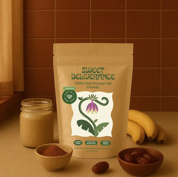 Sweet Deliverance - Tahini Date & Cacao Nib Granola 8oz