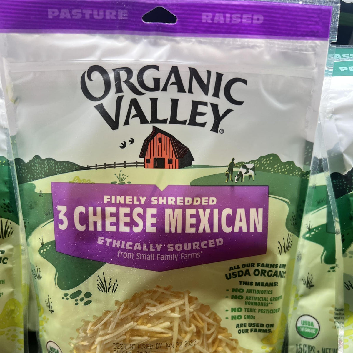 Organic Valley 3 Cheese Mexican Blend